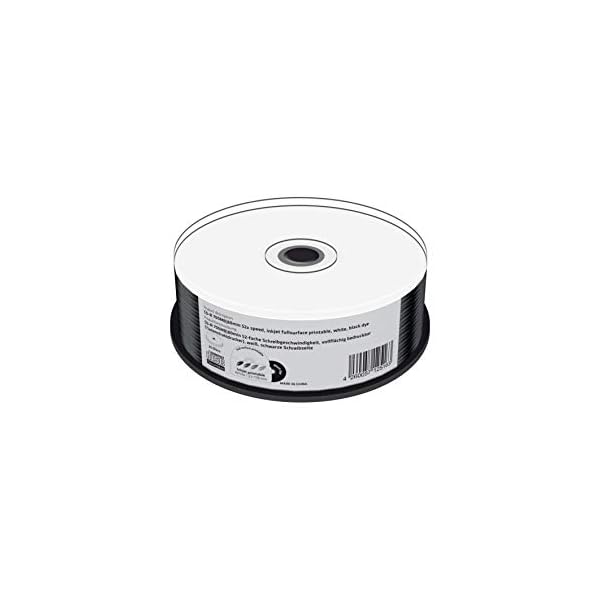 25 MediaRange Rohlinge black CD-R 52x schwarz Printable