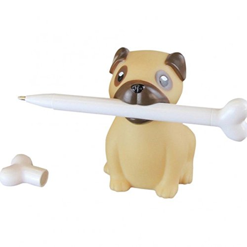 Preisvergleich Produktbild Mops Hund Stifthalter und Stiftknochen