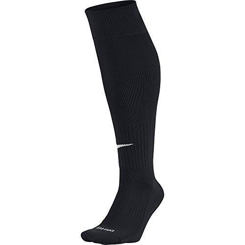 Nike Knee High Classic Football Dri Fit Calcetines, Unisex Adulto, Negro/Blanco, L (42-46)