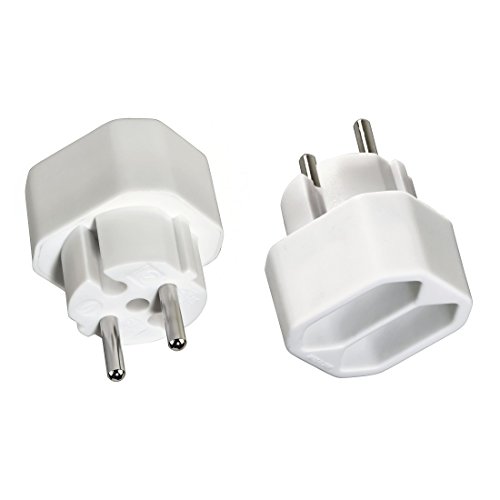 Hama 2x Multistecker (zweifach, Kindersicherung, bis 1150 Watt, Euro-Multiadapter, Doppelpack) weiß - 3
