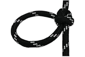 B2BPLUSC Dyneema SK78 - Cuerda fuerte para yates marinos, vela, camping, 10 metros (4 mm, mota negra)