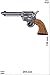 Produktbild Patch - Gun - Pistole - Revolver - 26 cm - Bigpatch - Revolver - Aufnäher - zum aufbügeln - Iron On
