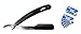 Produktbild Edelstahl Einsteck Rasiermesser Rasierer Wechselklingenmesser Gerader Schnitt Hals mit 100 Rasierklingen Klingen Herrenpflege Frisör Friseur Barber Bedarf Set