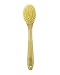 Kent Brushes Compact Natural White Bristle Shower/ Exfoliating Brush Oval Beechwood Handle