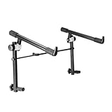 Aleación de aluminio Adam Hall Stands SKS024 - Accesorio con soporte para teclados