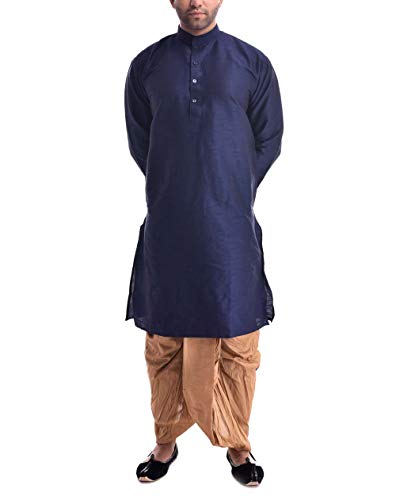Kurta Royal Mens Cotton Silk Dhoti Set