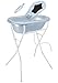 Produktbild Rotho Babydesign Komplett-Badeset mit Wanne und Klapp-Ständer, 0-12 Monate, Babybleu pearl (Hellblau), TOP ideale Badelösung, 21036010301