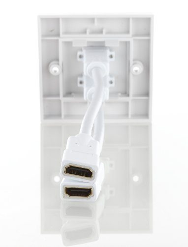 deleyCON HDMI Dose 2 Port / Unterputz / 3D / FullHD / Unterstützt neustes HDMI 1.4a - 3