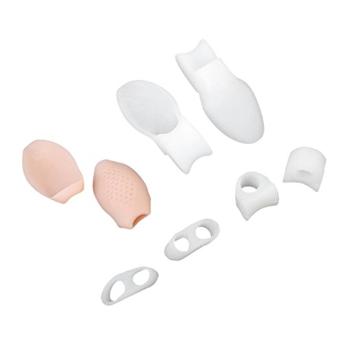 Footful Silikon Gel Kleiner Zeh Separator Haarglätter Satz für Hallux Valgus Zehe Valgus