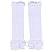 Malloom® Children Girl Candy Color Kneepad Socks Leg Warmer (White)