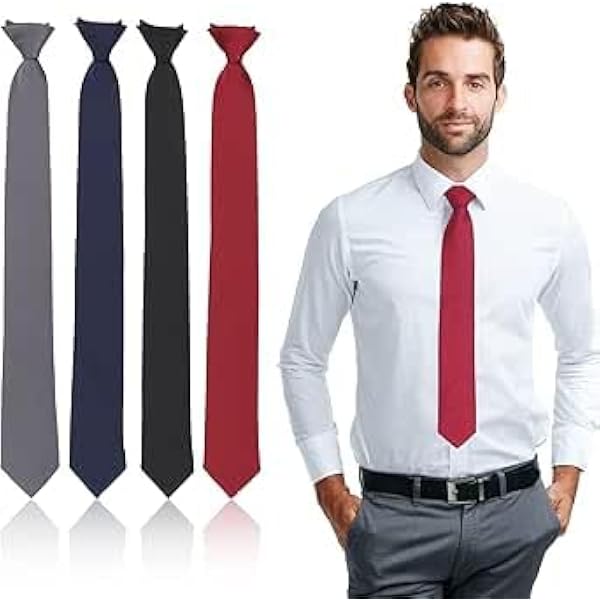 Amosfun 2 Pezzi Regolabili a Righe Rosso Scuro E Per Laurea Accessori Fotografici Per Uomini E Donne Cravatta Donna E Uomo Eleganti Per Feste E Cerimonie