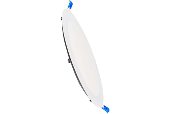 M Ledme - Downlight LED 20W, 2000 lúmenes, Panel Redondo Extraplano. 220mm, 20W, Color Luz fría (6000k), Corte estándar