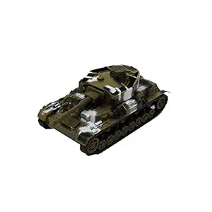 Tootpado DieCast Metal Military Pullback Model Battle Tanks for Kids 5 Inch Long Panzer Army Tank - Green (1TNG485)