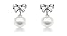 Silver Shoppee Rhodium Plated Pearl Studded White Stud Earrings For Women RS.290.00