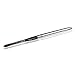 Nanshy Lip Makeup Brush with Lid better than Retractable use for Lipstick Liner Gloss (Black Handle, Chrome Silver Cap) Vegan Cruelty-Free