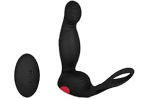 Prostata-Stimulator mit Penisring, wiederaufladbar, 16,5 cm