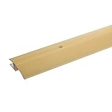 Perfil de transición de aluminio: El perfil de suelo crea transiciones limpias entre dos revestimientos de suelo de diferentes alturas | Suficientemente ancho para puertas estándar