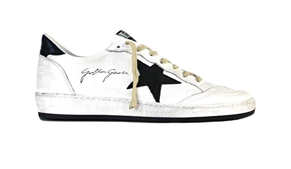 Golden Goose Scarpe Sneakers Uomo Vintage Ball Star G32MS592.G6 Bianco Nero  Blu : Amazon.it: Scarpe e borse