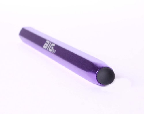 BIGtec Eingabestift Stift Alu Pen violett Touch Pen Zeichenstift für Apple iPhone iPad iPod HTC Acer Samsung Galaxy Nokia Grafiktablett Tablet PC kompatibel mit allen gängigen Tablett PC , Smatphone und PDA , Farbe violett , nur 21g , klassische Bleistiftform - 2