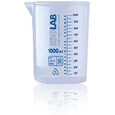 ISOLAB 1000ml &Ouml;l&ccedil;&uuml; Kabı Beher Mavi Skala
