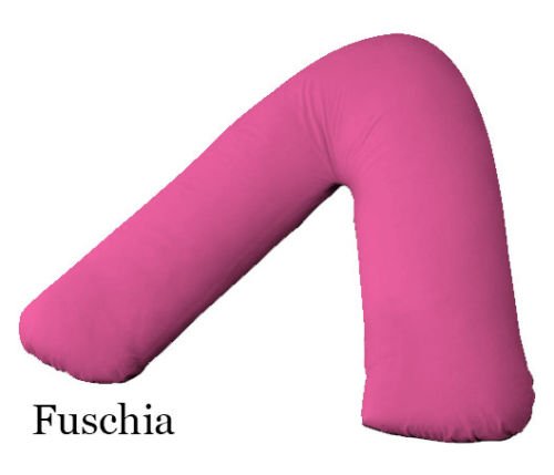 Adamlinens 68 pick V Pillowcase for V Shaped Pillows fuchsia V Pillow Case Cover Only