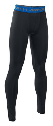 Under Armour Boys Up Leggings Black Blue Medium Youth Desertcart