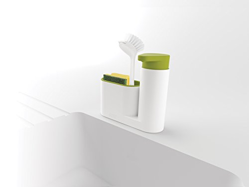 Joseph Joseph 85081 Sinkbase Ordnungshelfer-Set Für Das Spülbecken, 2-Teilig, plastik, 17,8 x 6,01 x 16,5 cm, weiß/grün - 5