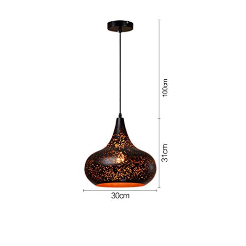 WSR Living Room Chandelier, Bar Restaurant Decoration，Illuminated Creative Personality Corrugated Chandeliers Loft Retro Chandelier Cafe Bar Lamp Iron Chandelier Bar Lights Factory Floor Light Decora