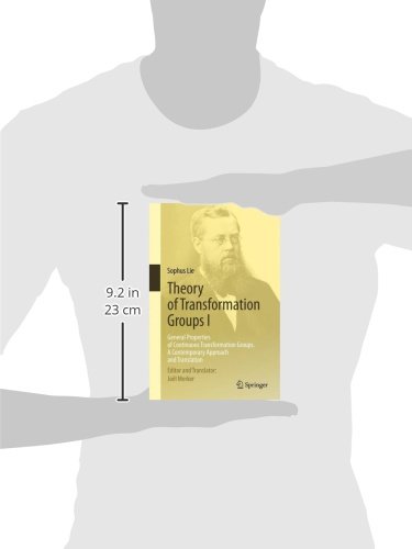 Book's Cover of Theory of Transformation Groups I : General Properties of Continuous Transformation Groups. A Contemporary Approach and Translation