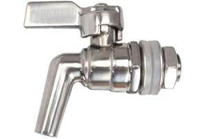 JOKBEN 0,95 cm Bier, Wein, Getränke, Wasserhahn, Bierfasshahn, Homebrew Ablassventil, Arbeitsdruck, 200 PSI, Sanitärarmatur, Getränkehahn (3/8)