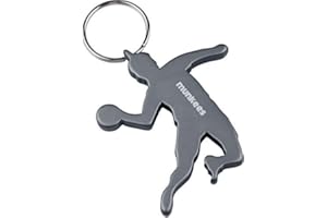 munkees Breloczek do kluczy, piłka ręczna, zawieszka w kształcie piłki ręcznej, zintegrowany otwieracz do butelek