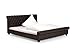 Produktbild massivum Bett Chesterfield 200x200cm Kunstleder braun kunststoffbeschichtet