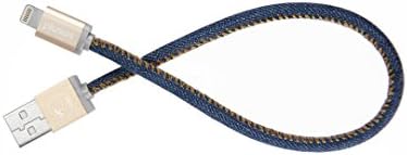 PlusUs Charger Cable USB-A Lightning | Certified From Apple 0,25m Denim Blues