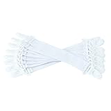 Pinzhi Verstellbares Bett Blatt Verbindungselemente Hosenträger Clip Halter Cover (Satz von 4, weiss) - 2
