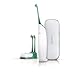 Produktbild Philips Sonicare AirFloss Munddusche HX8255/02, Zahnzwischenraumreinigung, Plaque, Entfernung und gesünderes Zahnfleisch, Alternative zu Zahnseide, Mit Etui, Düsenhalter und 3 Düsen, weiß/grün