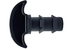 RIEGOPRO SU TIENDA DE RIEGO RIEGOPRO Tapón Final Goteo Negro 16mm Bolsa de 10 Unidades para Riego por Goteo y jardinería