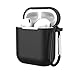 Produktbild Felicy Hülle für Apple AirPods Silikon Schutzhülle mit Ohrbügel für Apple AirPods (Schwarz)