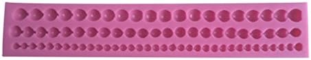 LYNCH Round Silicone 3D Mold Bakeware Cake Decorating Fondant Soap Mold Pink