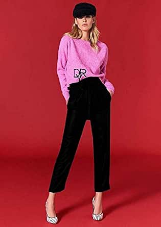 Denny Rose Pantalone Donna 20002 Nero : Amazon.it: Abbigliamento