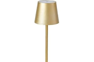 Anna Flowers Lampada Da Tavolo Led 3 Modalità Calda Naturale Fredda Bar Hotel Ristorante Nera (Oro)