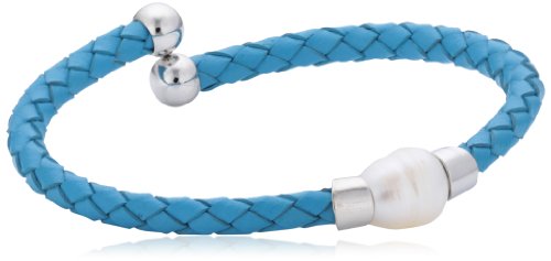 Mike Ellis Damen-Armreif Leder Edelstahl UF-13 LB