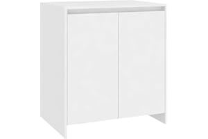 vidaXL Credenza Bianca 70x41x75 cm in Legno Multistrato