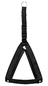 ADIOS Dog Belt 1 inch Padded Black Dog Body Harness Adjustable Chest Size 22-29 inch Dog Body Harness for Your Pet Dogs.