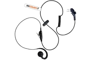 EARPIECE HUB Microfono PTT in linea a forma di C HYTERA PD405, PD505, auricolare radio bidirezionale girevole