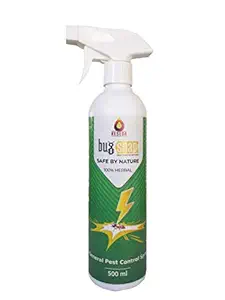 BugSnap Herbal General Pest Control Spray General Pest Repellent is 100% Organic Product 99.99% effective on pests Environmental freindly kids safe