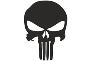 1ST-CLASS-DESIGNS Autocollant avec motif de tête de mort pour voitures, camions et motos