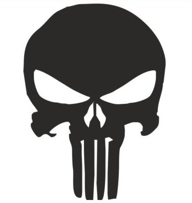 1st-Class-Designs Pegatina con diseño de Cabeza de Muerte para Coches, camionetas y Motos