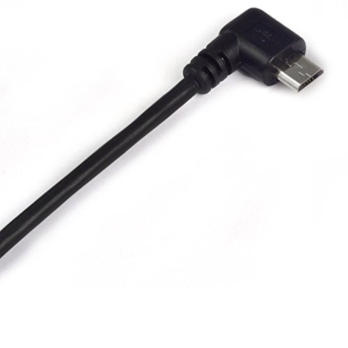 MENGS® 25 cm Doppel biegewinkel von 90 Grad USB an Micro B Daten links Ladekabel für Samsung HTC LG Android Handy - 6