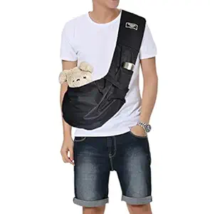 Dogs and Cats Puppy Sling Carriers Waterproof Hands-Free Tote Bags for Outdoor Travel