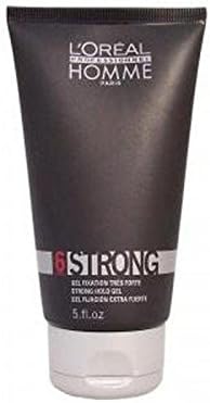 L'Oréal Professionnel Homme Strong - Strong Hold Gel (150ml) (Pack of 6)